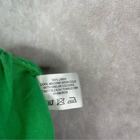 LF Markey Basic Linen Shorts In Grass Green Women's Size US 6 - Picture 5 of 7